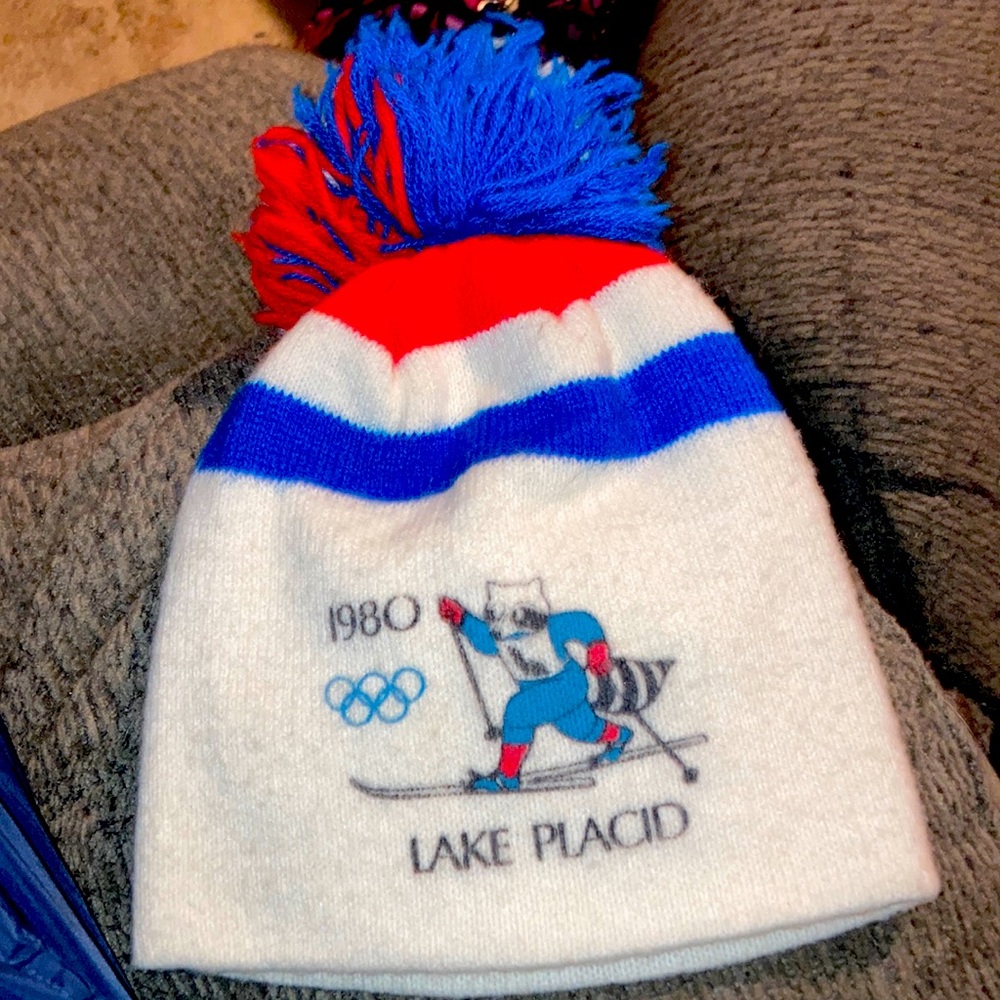 Rare 1980 Olympics Lake Placid Ski Beanie